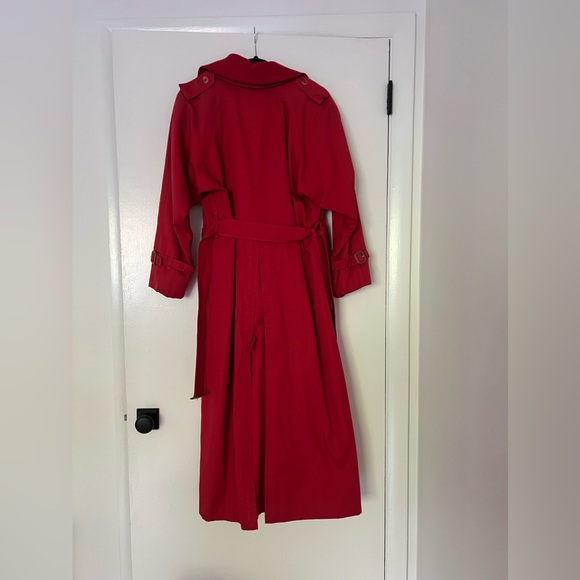 Classic Burberry check plaid coat USA 6 long - Picture 3 of 16